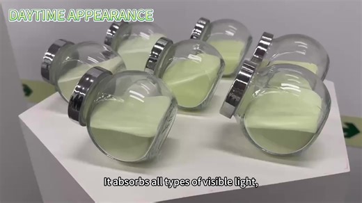 Junting Strontium Aluminate Photoluminescent Powder Glow in the Dark Pigment for Leather Coating and Spray Paint