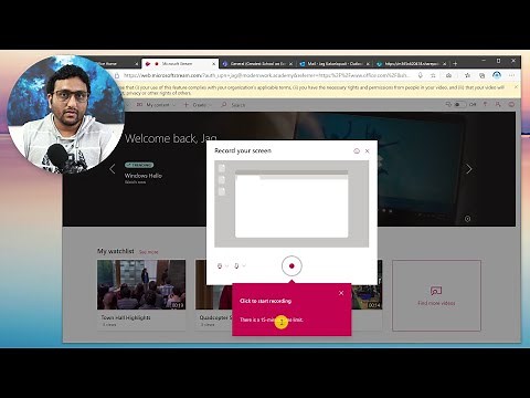 Learn how to record and trim screen training videos using Microsoft Stream