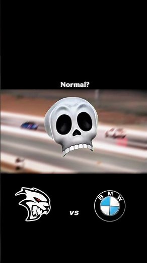 A normal race between dodge and bmw? #dragrace #bmw #dodge #cars