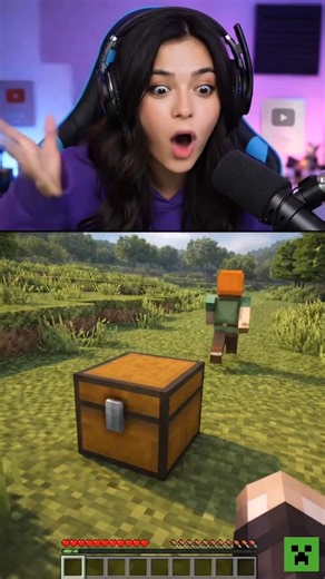 Alex's Trapped Chest Prank 💣💀 #Minecraft #Meme #Shorts