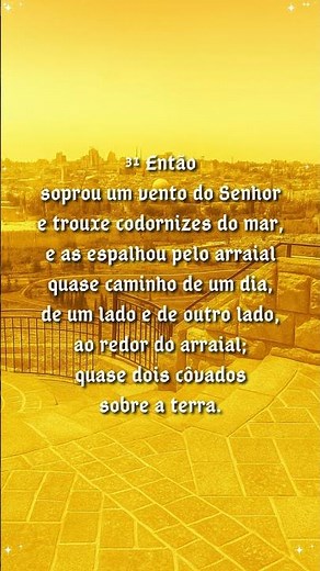 Números 11:31 #shorts #números #bíblia