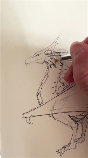 #learntodraw #dragon #dragondrawing #drawing #howtodraw #tutorial #drawingtutorial #creaturedesign