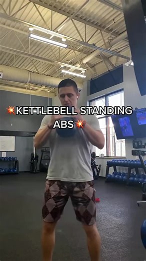 Andrew & Kate | Simple Strength Training for Busy Adults on Instagram: "➡️ Comment “FITJOURNEY” if you want a simple plan that helps you get stronger, stay consistent, and feel confident again — even on your busiest weeks. Most people think abs only happen on the floor… but standing kettlebell core work trains your entire midsection while keeping your back and joints happy. Here’s one of our go-to circuits: Kettlebell Standing Abs Circuit • Standing twists • Figure-8 to a hold • Overhead marches