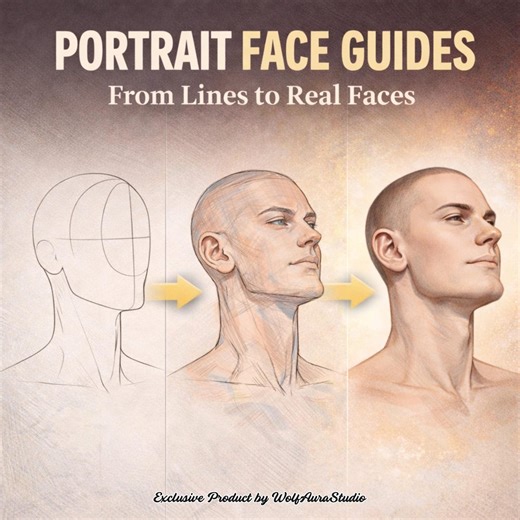 Procreate Portrait Face Guides, Face Proportion Stamps Pack for Artists Drawing Reference - Etsy