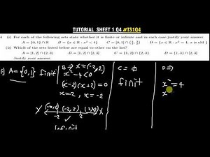 MSM 111 Tutorial Sheet 1 Question 4 #TS1Q4
