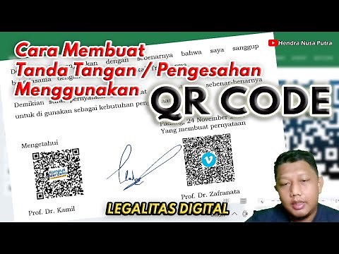 CARA MEMBUAT QRCODE TANDA TANGAN DIGITAL