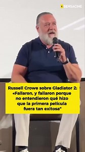 Russell Crowe sobre Gladiator 2: por qué falló sin núcleo moral
