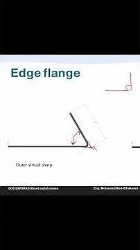 SOLIDWORKS sheet metal edge flange virtual sharp explained