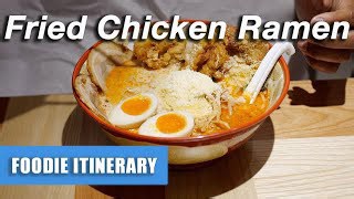 The CHEESIEST Fried Chicken BUTTER RAMEN in Japan