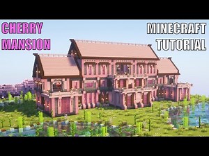 Minecraft: How to Build Cherry Blossom Mansion - Tutorial