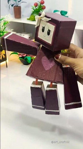 DIY cardboard Robot | #diy #shorts #shortsfeed