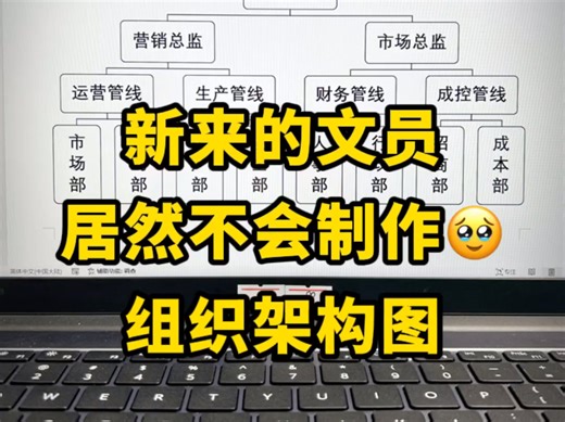 组织架构图的制作原来这么简单