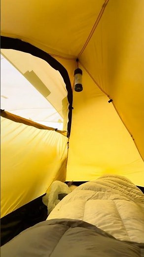 Camping in heavy rain - Hilleberg Unna