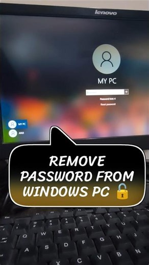 Remove Password from Windows PC 🔓 #windows #smartphone #computer