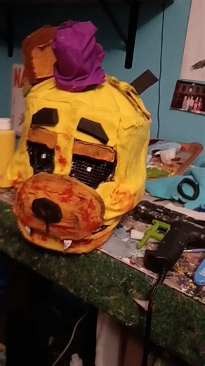 I'm working on a full body fredbear puppet #fnaf