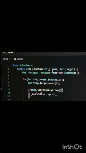 leetcode java 2 sum solution #leetcode #java #coding #leetcodecoding