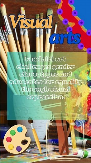 14. Feminist art challenges gender stereotypes and advocates for equality through visual expression.