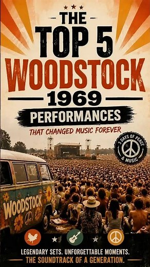 THE TOP 5 WOODSTOCK 1969 PERFORMANCES THAT CHANGED MUSIC FOREVER