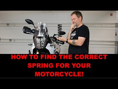 How To Calculate The Perfect Spring Rate For Your Motorcycle!