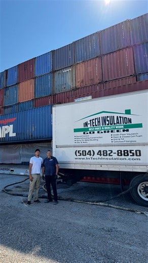 The Container Company | Climate-controlled storage at its best! 🌡️ This shipping container is now fully spray foam insulated 🧽, ensuring maximum energy efficiency... | Instagram