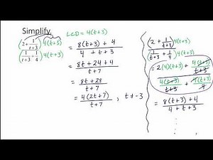 Simplifying Complex Fractions Part 3 12 4 4