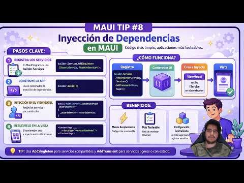 MAUI Tip #8 – Dependency Injection en .NET MAUI (Setup Correcto)