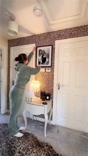 Leopard Print Wallpaper Room Makeover | Peel and Stick Soft Decor Styling Ideas