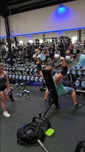 40kg dumbbell press for reps