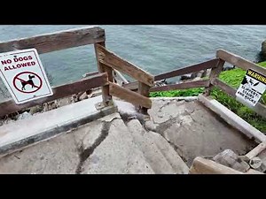 Santa Cruz West Cliff Drive Walk – Ocean Waves & Lighthouse Views (4K Silent) 🇺🇸