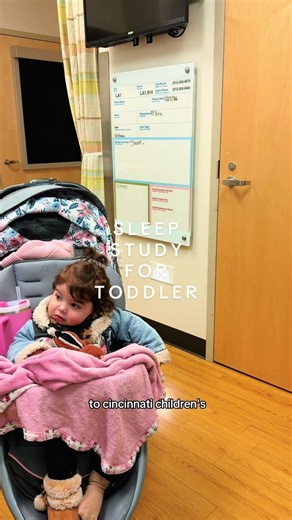 Sleep study for my toddler at Cincinnati Children’s hospital ❤️‍🩹 #sleepstudy #medicalmom #chronicallyill #respiratory #childrenshospital