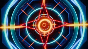 Vibrant kaleidoscopic VJ loop for dynamic music performances