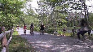 Cycling Acadia - Carriage Road Encounters