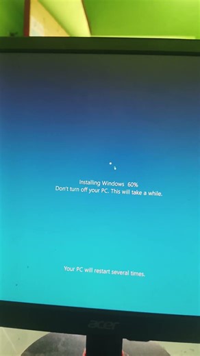installing windows 60% don't of your pc problem solved 100%