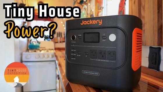 Tiny house power test! New Jackery 2000 v2 solar generator