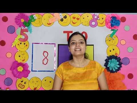 Let Us Learn How to Write Numbers - Number '8' !!!