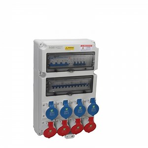 [Hot Item] IP65 32A 3p Garage Hook up Wall Mounted Industrial Socket 3 Phase, Distribution Board Power Distribution Box 3 Phase