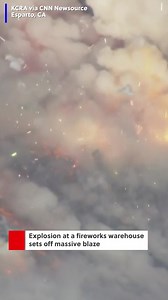 52K views · 415 reactions | Whoa! An explosion at a fireworks warehouse triggered a massive blaze, sending thick smoke into the air and setting off a barrage of fireworks. #fireworks #explosion #california | Action News 5 | Facebook