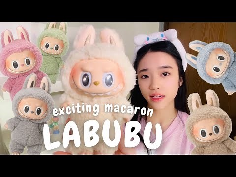 macaron LABUBU unboxing, review, display