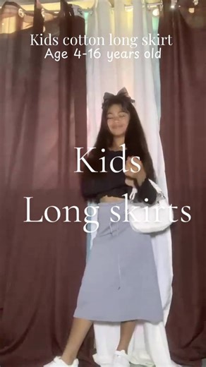 New Cotton Long Skirts for Kids