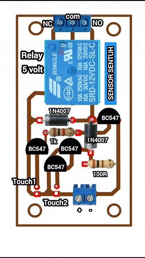 #shorts rangkaian pcb touch switch