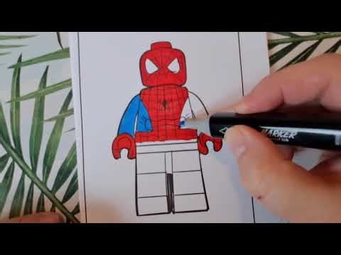 lego spiderman batman coloring pages