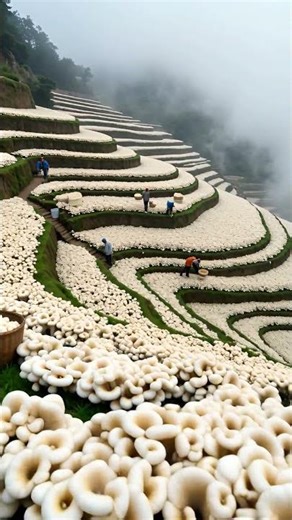 Inside the Magical World of a Mushroom Farm 🍄✨ | Nature’s Hidden Treasure #viralshort #ai