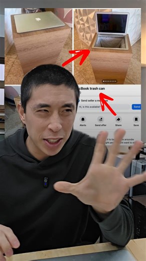 mryeester on Instagram: "Turning a MacBook Pro into a trash can - is this considered upcycling? #pc #pctips #pcbuilding #mryeester"