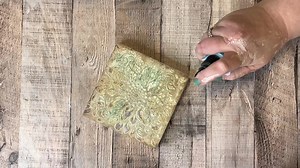 4.9K views · 240 reactions | This was a fun experiment using crackle paste and Essential Stencil. I think it turned out cool. Please sprinkle for me friends. ❤️ | Junk and Craft Treasures | Facebook