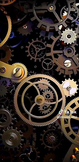 Gears Live Wallpaper 4K - Mechanical Engine Mechanism