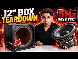 12 Inch Subwoofer Box Teardown & Bass Test | 400W RMS