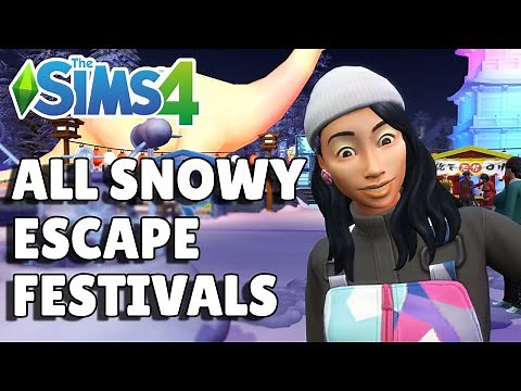 Complete Guide To Every Snowy Escape Festival | The Sims 4