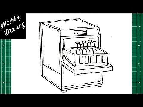 How to Draw a Dishwasher