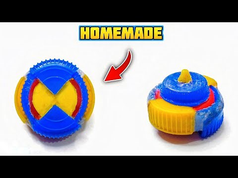 Making The BEST Plastic Gen Beyblade Using Just Bottle Caps 😎