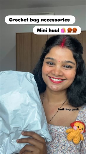 Amrita khare on Instagram: "Crochet bag accessories (mini haul) 🧶things needs for making crochet bags 🛍️🧶❤️ lets learn crochet in super fun and easy way 😊🌹super easy tutorial for beginners ❤️full tutorial on my YouTube @Crochetbyamrita 😄 🧿open for q&a ©️ Amrita Khare 2025 – Strictly for personal learning and non-commercial use only. No reposting, voiceovers, screenshots, selling of finished items, teaching this design (online or offline), distribution, reproduction, or any commercial use 